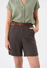 Pantaloni scurți dama P-Elys maro - Maro