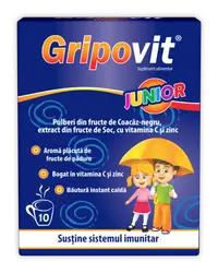 Gripovit Junior, 10 plicuri, Zdrovit
