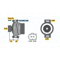 Generator/alternator BOSCH 0 986 047 150
