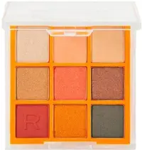Makeup Revolution Neon - Paletă de farduri Orange Blaze, 9 culori