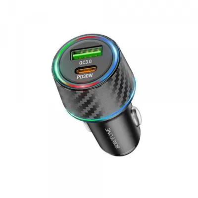 Incarcator Auto Borofone BZ21 Brilliant, 48W, 3A, 1 x USB-A - 1 x USB-C, Negru