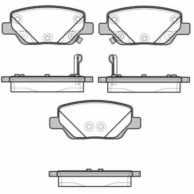 Set placute frana, frana disc REMSA 1700.02