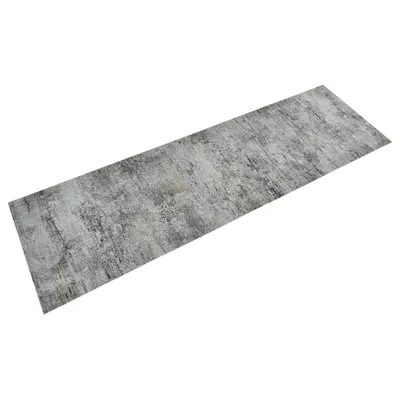vidaXL Covor de bucătărie lavabil Beton, 60x180cm, catifea