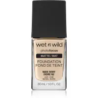 Wet n Wild PhotoFocus Make-up lichid matifiant culoare Nude Ivory 30 ml