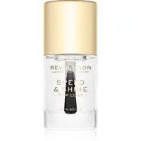 Revolution Speed & Shine lac de unghii cu uscare rapida translucid 10 ml