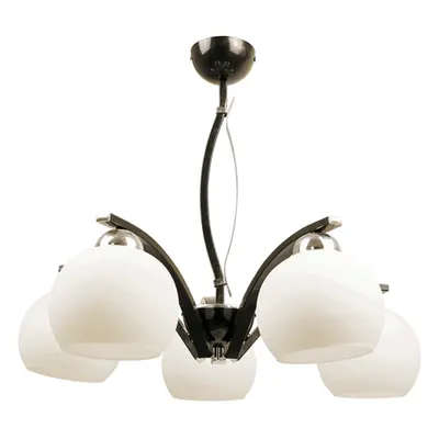 Lustra Dora Negru+Alb 5xE27 60W