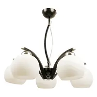 Lustra Dora Negru+Alb 5xE27 60W