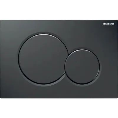 Clapeta actionare rezervor wc negru lucios Geberit Sigma01