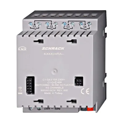 Actuator KNX comutare/jaluzele, 4/2 ieșiri, 16A, 230V c.a.