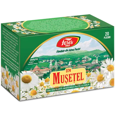 Musetel, D74, ceai la plic, Fares | 20 plicuri