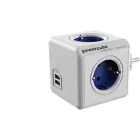 Power Cube Original x 2 usb Multiplicator priză cu port USB (4 prize, 2 porturi USB)