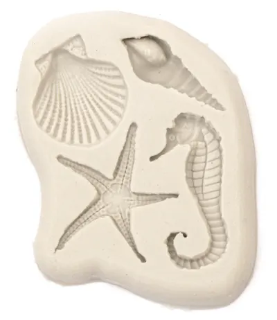 Mold de silicon (formă) Em Art - Motive marine, 78 x 92 x 12 mm