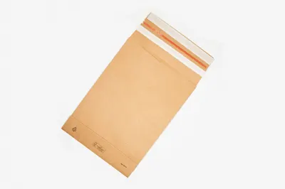 Plic burduf cu banda adeziva, maro, 350x250x50 mm