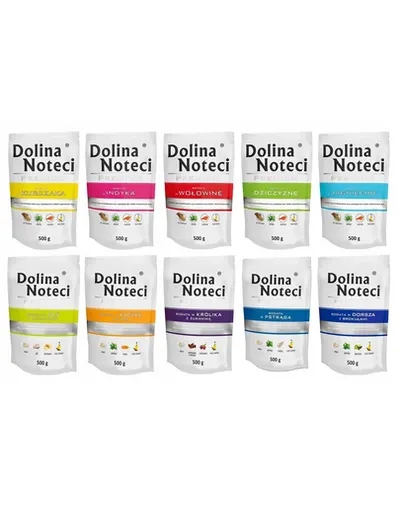 DOLINA NOTECI Premium Mix set plicuri hrana caini 10x500g