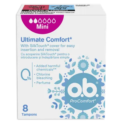 Tampoane Pro Comfort Mini, 8 bucati, Johnson&Johnson