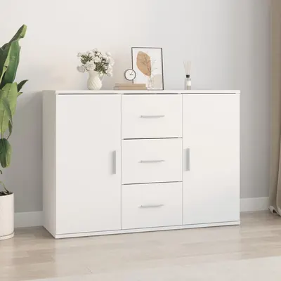 vidaXL Dulap, alb, 91x29,5x65 cm, lemn prelucrat