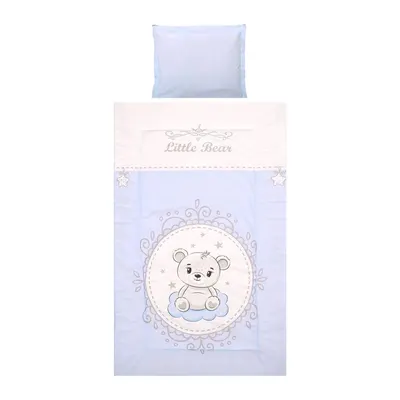 Lenjerie de pat Lorelli Classic Cosy 3 piese Blue Bear