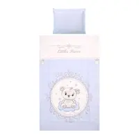 Lenjerie de pat Lorelli Classic Cosy 3 piese Blue Bear