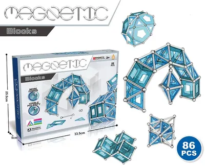 Set Sonne - Magneti educaționali, Magnetic Z, 86 piese