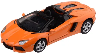 Mașină metalică Metal Speed Zone - Lamborghini Aventador Roadster, 1:32, portocaliu