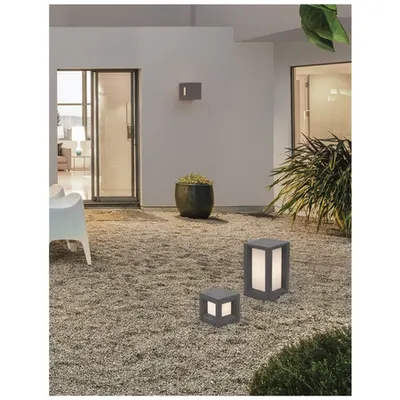 Pitic CASTRO Gray Concrete & Acrylic LED E27 1x12 Wat Fara bec 100-240 Volt IP65