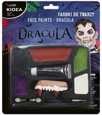 Set vopsele de fata si accesorii Kidea - Dracula, 6 culori