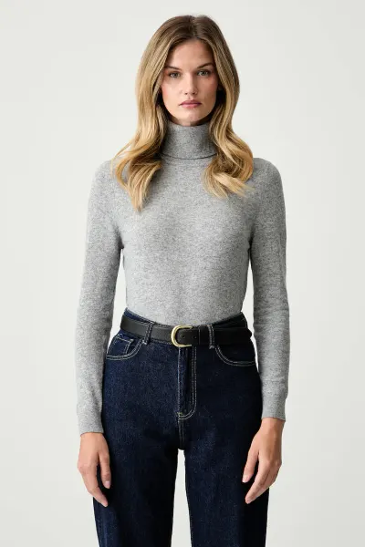 Barbour pulover cu guler înalt de damă din lână Pendle Roll