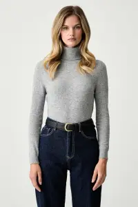 Barbour pulover cu guler înalt de damă din lână Pendle Roll