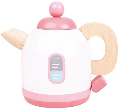 Jucarie din lemn pentru copii Bigjigs - Fierbator de apa, roz