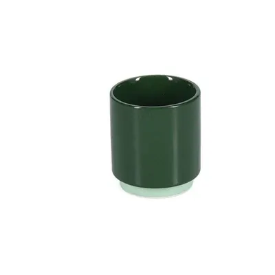 Ceașcă verde-închis pentru espresso din gresie ceramică 130 ml Duo – ONA