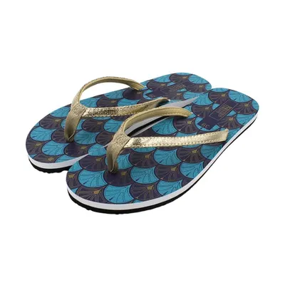 Șlapi flip-flops pentru femei, Perletti, model fantasia