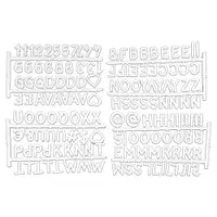 Litere pentru organizatoare albe 11.5x20x3 cm – Homéa