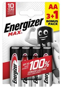 Baterii alcaline Energizer – Max, AA, 4 buc.