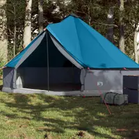 Gossi cort de familie tipi pentru 6 persoane, albastru, impermeabil