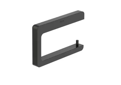 Suport hartie igienica Roca Tempo A817034CN0, montare pe perete, metal, lucios, Negru titan