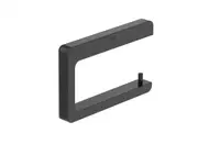 Suport hartie igienica Roca Tempo A817034CN0, montare pe perete, metal, lucios, Negru titan