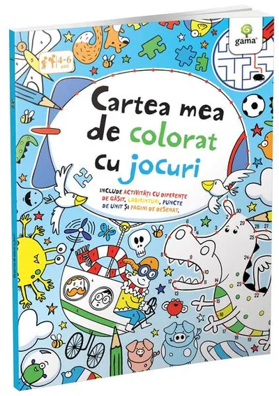 Cartea mea de colorat cu jocuri - Paperback brosat