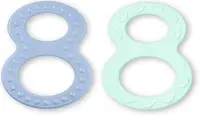 NUK Teether Set - Albastru și verde, 2 bucăți