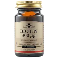 Biotin 300mcg, 100 tablete, Solgar