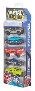 Set 5 masinute Metal Machines - City Force, 1:64