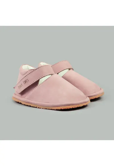 Pantofi Barefoot din piele naturala - Tadeis - Roz - Roz