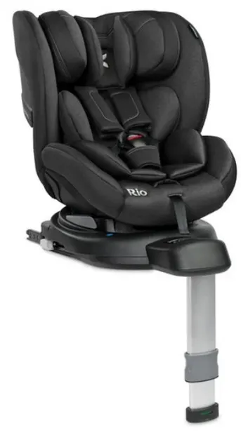 Scaun auto Caretero - Rio, IsoFix, i-Size, 40-105 cm, Negru