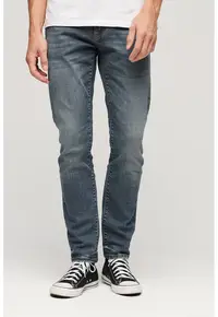 Blugi slim-fit Vintage - Albastru prafuit