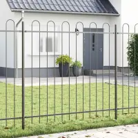 vidaXL Gard de Grădină BOXTEL 4 buc. 6,8 x 1,5 m Gri