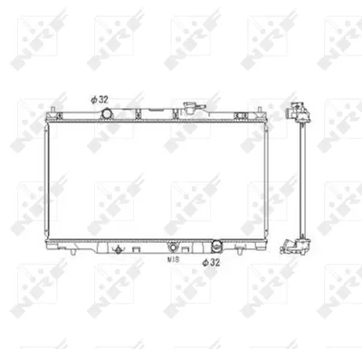 Radiator motor (Manual) potrivit HONDA CR-V II 2.0