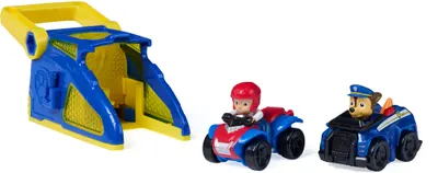 Set de joacă Spin Master Paw Patrol - Lansator, cu 2 mașinuțe, sortiment