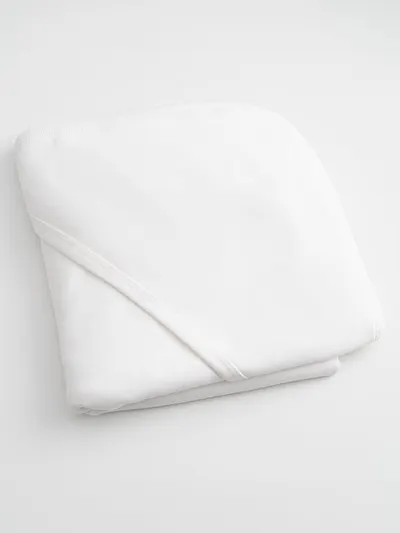 Paturica cu gluga din bumbac organic 90x90 cm