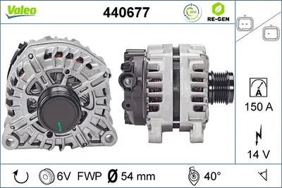 Alternator (14v, 150a) Potrivit Ds Ds 3, Ds 4, Ds 5; Citroen Berlingo, Berlingo Multispace, Berlingo Minivan, C3 Aircross Ii, C3 Ii, C3 Iii, C3 Picasso, C4 Aircross, C4 Cactus 1.4d-2.0d 03.06
