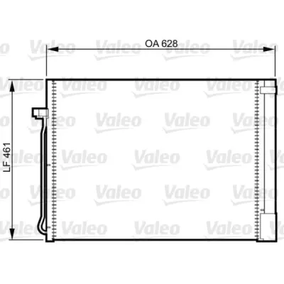 Condensator, climatizare VALEO 814367