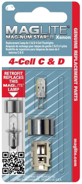 Becuri Maglite - 4-Cell C & D, xenon